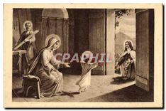 CPA Ste Therese de l'Enfant Jesus jetant des fleurs sous les pas de l'Enfant Jesus 