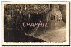 CPA Grottes de Lacave entree Souillac et Roc Amadour Lot Salle du Lac et le Minaret 