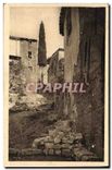 CPA Cote d'Azur Hyeres Var Vieille Rue et Vieilles Maisons 