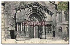 CPA Arles Portail de l'Eglise Saint Trophime 