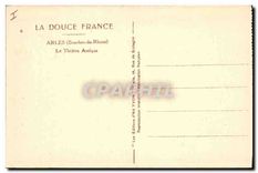 CPA Arles Bouches du Rhone Le Theatre Antique 