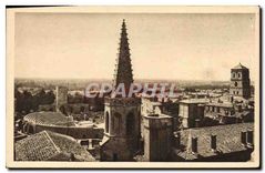 CPA Arles Bouches du Rhone Panorama Theatre Antique 