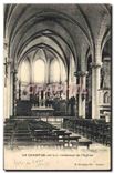 CPA Le Camp M et L Interieur de l'Eglise 