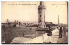 CPA Marseille Le Phare Ste Mairie et la Jetee 