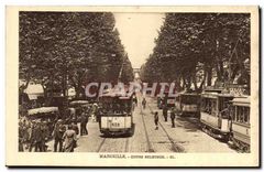 CPA Marseille Cours Belsunce Tramways