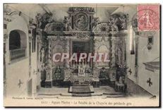 CPA Aigues Mortes Le Retable de la Chapelle des penitents gris 