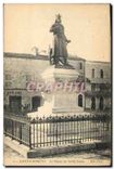 CPA Aigues Mortes La Statue de Saint Louis 