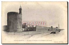 CPA Aigues Mortes La Tour de Constance et les Remparts cote nord 