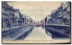 CPA Rennes Vue generale sur la Vitaine et les Quais 