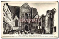 CPA Rennes Eglise et Place Saint Germain 