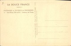 CPA Paysages et Pierres de Provence Saint Remy B du R interieur de Ferme