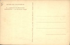 CPA Sites de Provence Littoral de Marseille Sormiou la Grande Plage 