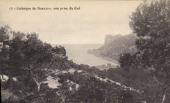 CPA Calanque de Sormiou vue prise du Col 