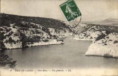 CPA Baie de Cassis Port Miou vue generale 