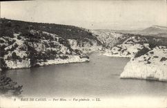 CPA Baie de Cassis Port Miou vue generale 