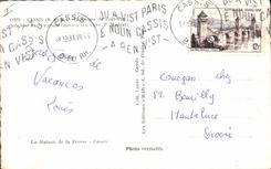 CPA Cassis B du R Calanque de Port Pin Qu'a vist Paris e noun Cassis a ren vist 