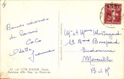 CPA La Cote d'Azur Cassis Calanque d'En la Pyramide 