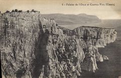 CPA Falaise de l'Oule et Castel Viel Cassis 