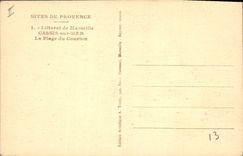 CPA Sites de Provence Littoral de Marseille Cassis sur Mer la plage du Courton