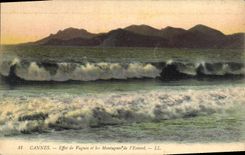 CPA Cannes Effet de Vagues et les Montagnes de l'Esterel 