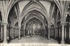 CPA Paris La Crypte de la Sainte Chapelle 