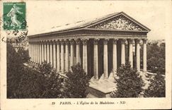 CPA Paris L'Eglise de la Madeleine 