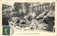 CPA Paris Jardin du Trocadero 