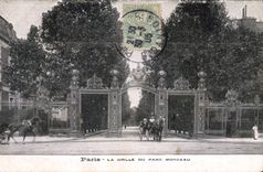 CPA Paris La Grille du Parc Monceau 