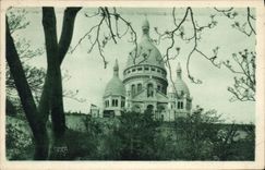 CPA Les Jolis Coins de Paris Montmartre Basilique du Sacre Coeur 