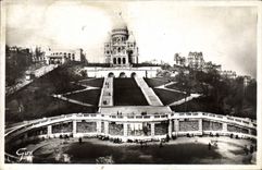 CPA Paris et ses Merveilles Sacre Coeur et Escalier Monumental 