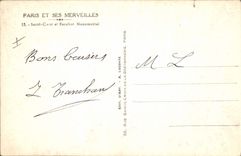 CPA Paris et ses Merveilles Sacre Coeur et Escalier Monumental