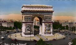 CPA Paris L'Arc de Triomphe 