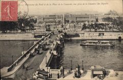 CPA Paris Panorama du Pont et de la place de la Concorde vue prise de la Chambre des Deputes 