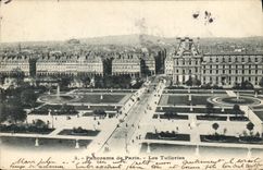 CPA Panorama de Paris Les Tuileires 