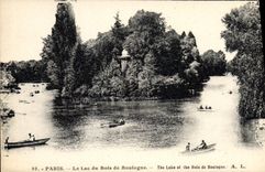 CPA Paris Le Lac du Bois de Boulogne 