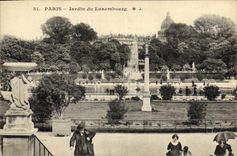 CPA Paris jardin du Luxembourg 