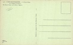 CPA Paris Montmartre le Sacre Coeur et le Square d'Anvers