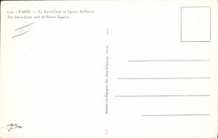 CPA Paris Le Sacre Coeur et Square St Pierre