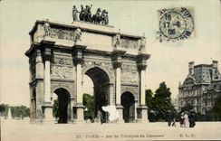 CPA Paris Arc de Triomphe du Carrousel 