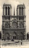 CPA Paris La Facade de Notre Dame 