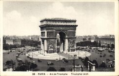 CPA Paris Arc de Triomphe 