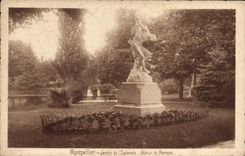CPM Montpellier Jardin de l'Esplanade Statue de Marsyas 