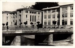CPM Perpignan le palais Consulaire et la Poste 