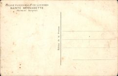 CPM Eglise Paroissale de Lourdes Sainte Bernadette Michelet Sculpteur 