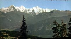 CPM Beatenberg Thunersee Schreckhorn Eiger Monch u Jungfrau 