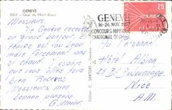 CPM Geneve Quai du Mont Blanc 