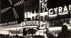 CPM Paris Le Moulin Rouge la nuit 