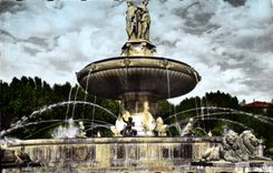 CPM Le Cite du Roy Rene Aix en Provence La Grande Fontaine sur la Rotande 
