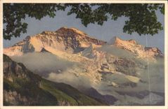 CPM Wengen Die Jungfreu Im Abendrot 