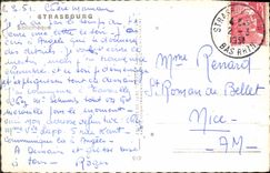 CPA Strasbourg Bibliotheque 